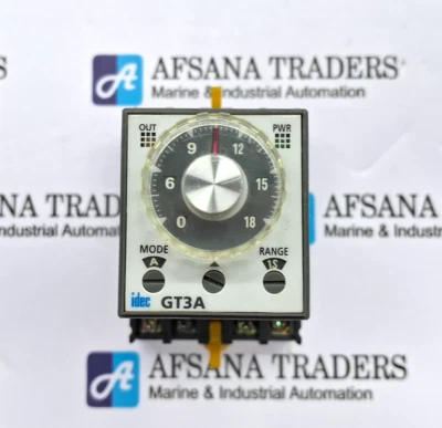 IDEC | GT3A | 0 TO 18 | GT3A-3AF20 | ELECTRONIC TIMER WITH BASE - Image 1 of 4