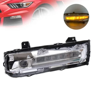 For 2018-2020 Ford Mustang Left Bumper Fog Light LED DRL with Turn Signal Lamp ! - Picture 1 of 12