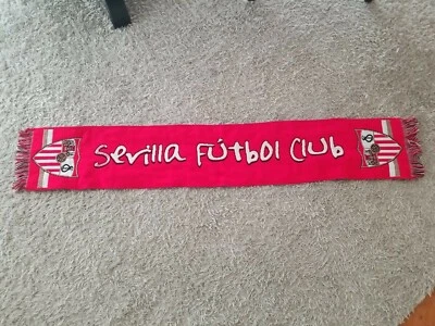 Sevilla Fútbol Club Equipo Cresta Fútbol Fútbol Bufanda Hombre Cueva Bar Banner La Liga Foto 1 de 4
