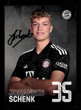 Johannes Schenk Autogrammkarte Bayern München 2022-23  Original Signiert