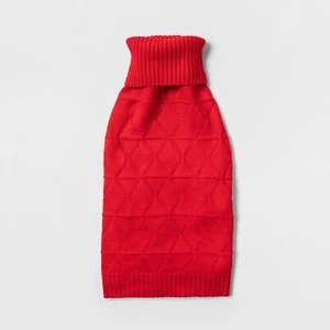 Knit Dog Sweater Red L Large Wondershop Winter Xmas Holiday - Picture 1 of 4