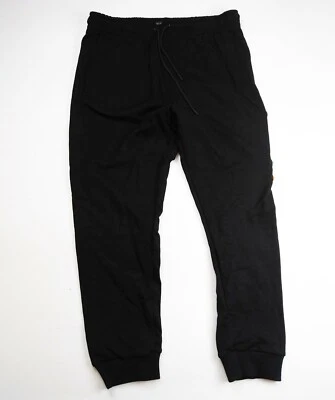 Hombres 100% Auténticos Hudson Pantalones de Chándal Talla Grande Negro Drippin  Foto 1 de 4