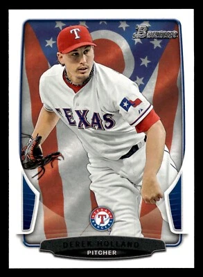 DEREK HOLLAND ⚾ 2013 Bowman Hometown Parallel #74 Texas Rangers - Image 1 of 2