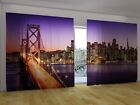 Fotogardine "San Francisco" Vorhang mit Motiv Fotodruck Fotovorhang auf Ma
