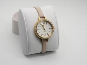 Fossil ES4402 Annette Stainless Steel Pink Leather Band Ladies Quartz Watch - Picture 1 of 5