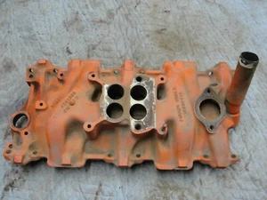 1957 283 ci V-8 Chevrolet Corvette Impala 4 Barrel Intake Manifold # 3731398 - Picture 1 of 5