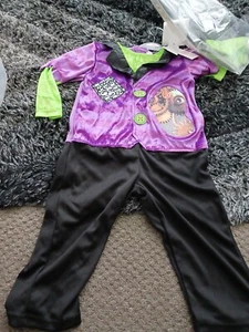 Halloween Creepy Costume Frankenstein Age 1-2years 12-18 Months George Unisex - Picture 1 of 24