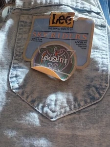 Lee Vintage 80s Girls Size 12-Sky Rider-Frosted-Light Blue Jeans New with Tags - Picture 1 of 5