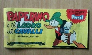 "PAPERINO e IL LADRO DI CAVALLI" Gli albi di Topolino 60 omaggio Persil 1960 - Picture 1 of 3