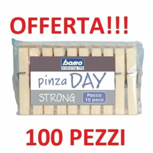 MOLLETTE PER BUCATO PINZE STENDIBIANCHERIA STENDI BIANCHERIA FORTI 100 PEZZI - Foto 1 di 1