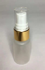 20ml PP Plastic Opaque Cylindrical Bottles + Shiny Gold Atomiser ANY AMOUNT - Picture 1 of 1