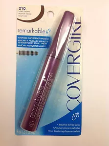 MÁSCARA DE PESTAÑAS LAVABLE IMPERMEABLE COVERGIRL NOTABLE #210 NEGRA MARRÓN NUEVA. - Imagen 1 de 2