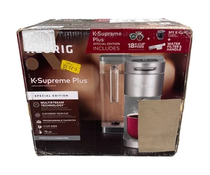 Cafetera Keurig K-Supreme Plus de un solo servicio plateada ¡Nueva en caja! - Imagen 1 de 6