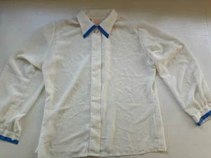 Vintage Country Sophisticates by Pendleton weißes Blusenshirt Größe 16 - Bild 1 von 10