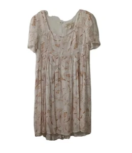 saltwater luxe Cam Short Sleeve Mini dress Zip Back Womens Size Medium - Picture 1 of 9
