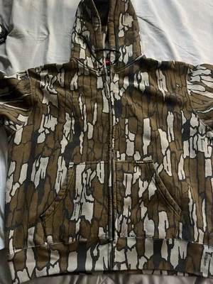 SUPREME MOSSY OAK TREE BARK WORK ZIP UP SIZE M *WORN ONCE* - Image 1 of 4