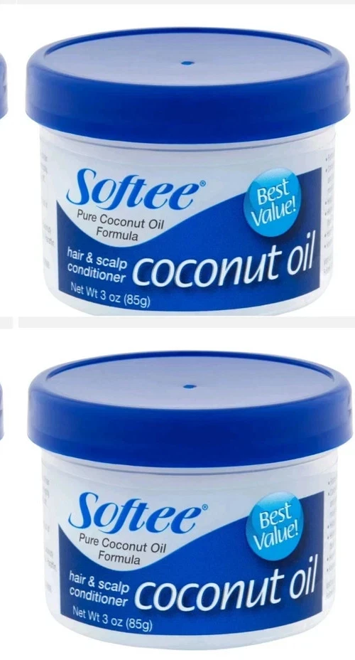 Nuevo paquete de 2 acondicionadores diarios para cabello y cuero cabelludo de aceite de coco suave de 3 oz Foto 1 de 4