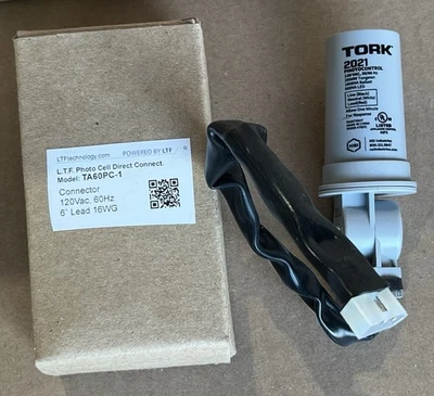 LTF Technology TA60PC-1 Tork 2021 Photo Control 6'' Lead 3 Wire Connector NOS - Image 1 of 4
