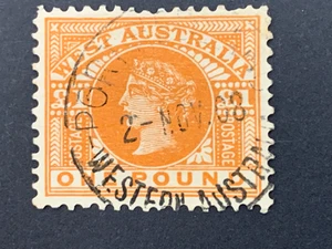 Australia - Western Aust.- 1902-12 - Orange/Brown - £1 - Picture 1 of 2