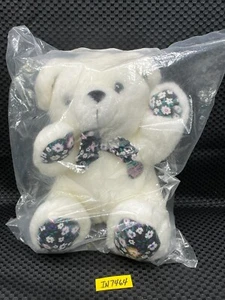 Glamour Shots Fashion Photography Teddy Bear Plush 8" 90s Floral White   IN7464 - Picture 1 of 7