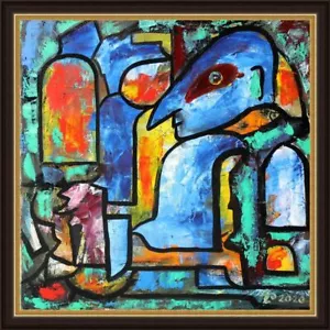 PINTURA AL ÓLEO ORIGINAL lienzo ARTE abstracto contemporáneo por Pronkin - Imagen 1 de 5