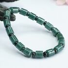 Natural Genuine Multicolor A Jade Jadeite 7mm Barrel Gems Beads Bracelet 路路通手串