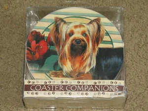 ADORABLE ThirstyStone Yorkshire Terrier posavasos para perros - Juego de 4 - Imagen 1 de 1