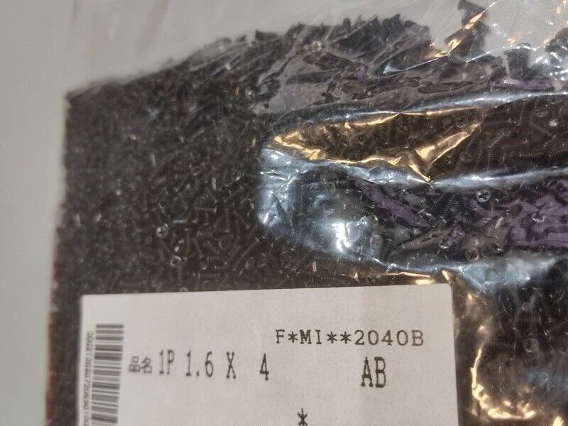 VITE TC CROCE M1.6 x 4mm ACCIAIO ZINCATO NERO ( = 100 PEZZI ) - Immagine 1 di 4