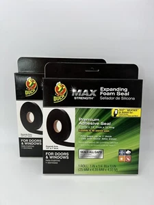 Duck Max Strength expandierende Schaumdichtung schwarz 1"" B x 1/4"" T x 13' L Menge 2 - Bild 1 von 2