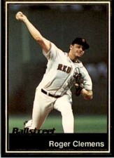 1991 BALLSTREET MAGAZINE CARDS ROGER CLEMENS BOSTON RED SOX #13