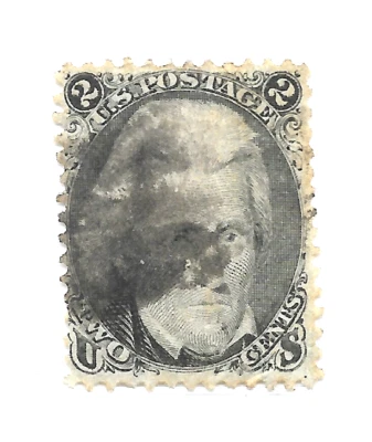 U.S.#73 The 1863 Jackson "Black Jack" 2 Cent Used F-VF C.V. $70.00 - Image 1 of 2