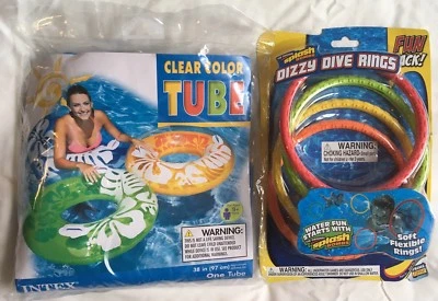 NUEVO-Prime Time Anillos de buceo Time Diving Masters Dizzy (juguetes blandos para piscina). Nuevo en paquete. Foto 1 de 4
