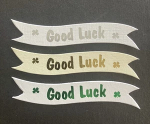 Good Luck banners/card toppers on 300gsm quality boards pk10 - Picture 1 of 6