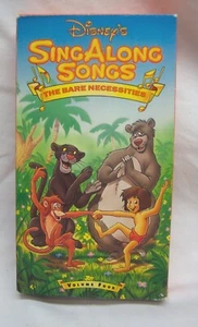 Walt Disney Sing Along Songs JUNGLE BOOK Volume 4 THE BARE NECESSITIES VHS VIDEO - Picture 1 of 4