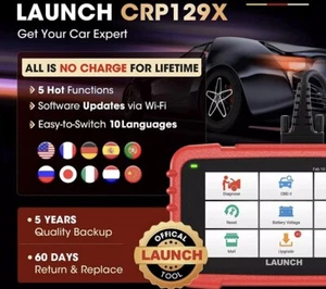 2024 Launch CRP129X OBD2 Car Scanner Engine ABS SRS SAS TPMS EPB Diagnostic Tool - Picture 1 of 13