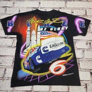 Vintage Mark Martin Double Sided T-Shirt Mens Large Blaze Of Glory L Black - Picture 1 of 12