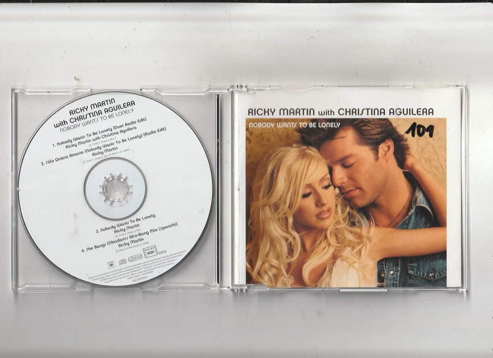 Ricky Martin With Christina Aguilera - Nobody Wants To Be Lonely - CD - Bild 1 von 1