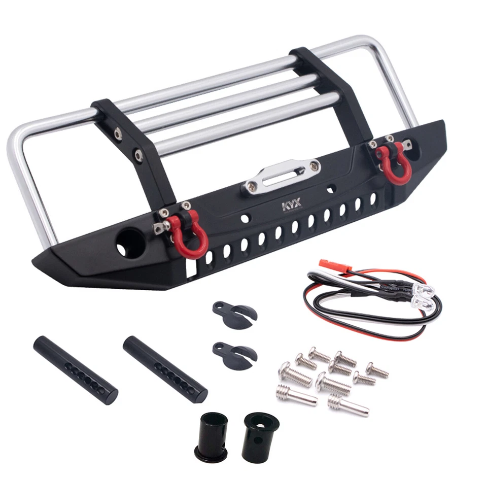KYX Metal Bull Push Bar Front Bumper for TRX-4 Redcat GEN8 Scout II SCX10 II  - Image 1 of 4