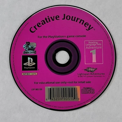 Creative Journey - Loose Sony PS1 Playstation 1 Disc - Image 1 of 2