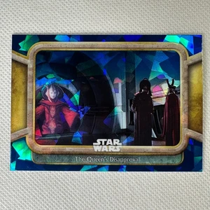 2024 Topps Chrome Sapphire Star Wars The Phantom Menace #9 Queen's Disapproval - Picture 1 of 5