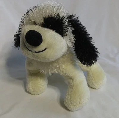 Juguete de peluche Ganz Lil' Kinz Cheeky Dog 8" negro blanco Foto 1 de 4