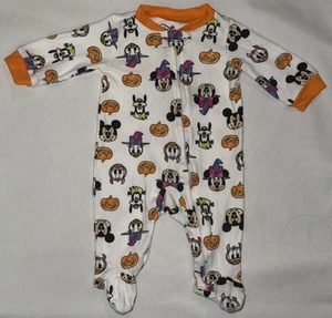 Adorable Disney Halloween Baby One-Piece Sleeper Romper Size 0-3 Months - Picture 1 of 5
