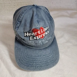 Vintage Heartland Express Trucker Baseball Cap Mütze Iowa City Trucking Vintage JD - Bild 1 von 7