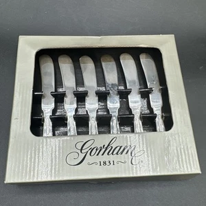 6er Set Gorham 18/8 Edelstahl Serviergeschirr Hors D’ Oeuvres Messer - Bild 1 von 3