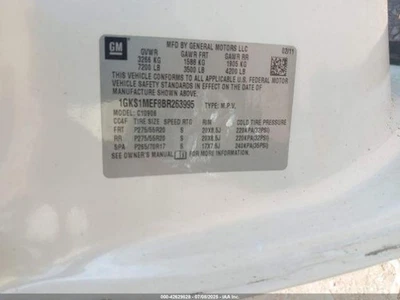 Used Fuel Pump Control Module fits: 2011 Gmc Yukon xl 1500 Fuel Pump RH rear tru - Image 1 of 4