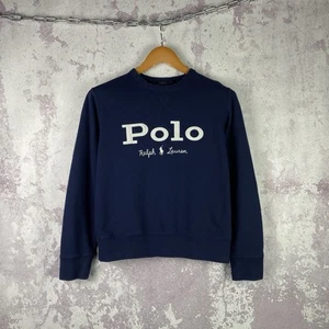 Vintage Polo Ralph Lauren Sweatershirt Women’s Big Logo Luxury Long Sleeve - Picture 1 of 7
