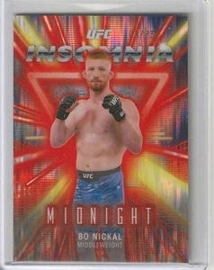 2025 Topps Midnight UFC #IN-1 Bo Nickal Insomnia Dusk 03/75-Middleweight - Picture 1 of 2