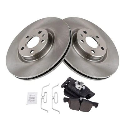 Front Brake Pad & Rotor Kit Ceramic Fits Volvo - Image 1 of 4