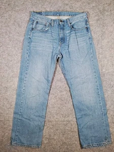 Jeans Levis 569 para hombre 34x32 azules sueltos rectos lavado medio denim holgados ropa de trabajo - Imagen 1 de 13