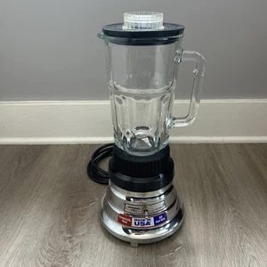 Waring Pro Commercial Rated Household Blender Chrome WPB05 Glass Pitcher Tested - Picture 1 of 12